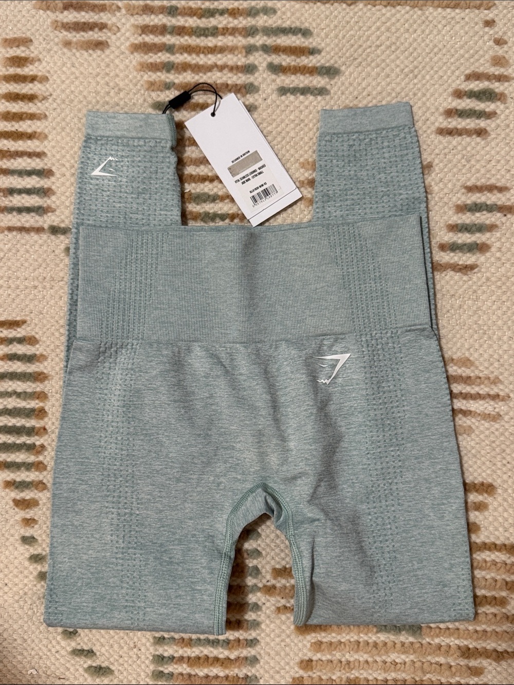 Gymshark Seamless High-Waist Leggings in Sage Green